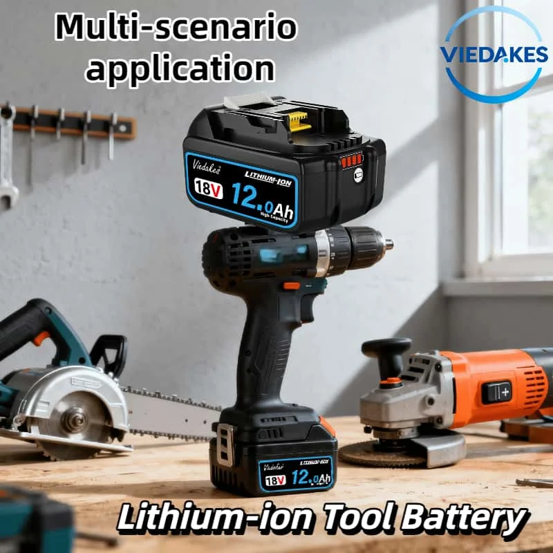 

For Makita 18V 12.0Ah Lithium Battery – High Efficiency,Extended Runtime & Universal Fit, Hot Sale for DIY/Professional Tools