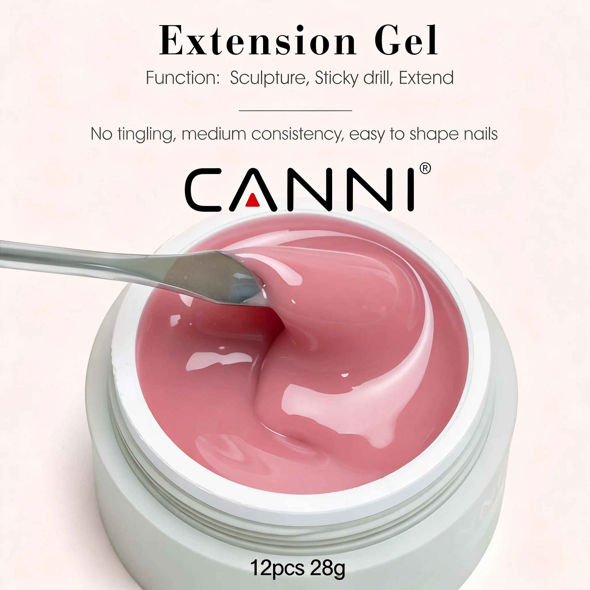 CANNI 28g 12Pcs Nail Extension - Coloured Gel Set recension och pris