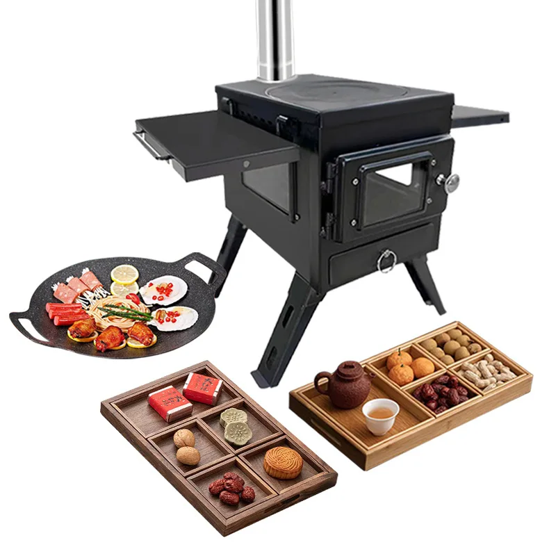 

Yansen outdoor wood-burning picnic camping stove, courtyard garden, wood-burning heating