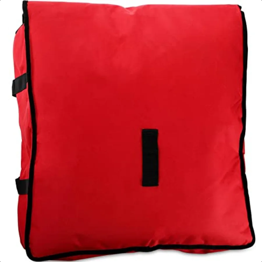 Bolsa Térmica Calentador de Pizza Bolsa Térmica para Entrega de Alimentos 22 x 22 x 8 Rojo