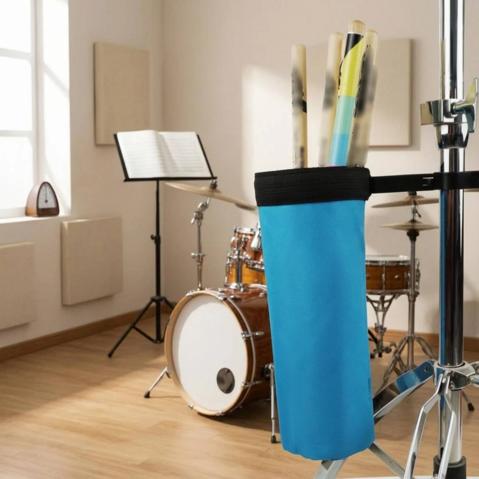 Drum Stick Bag Lightweight Drum Stick Tube Drumstick Holder Bag Easy to Clean Drumstick Case Waterproof for Stage, Rehearsal