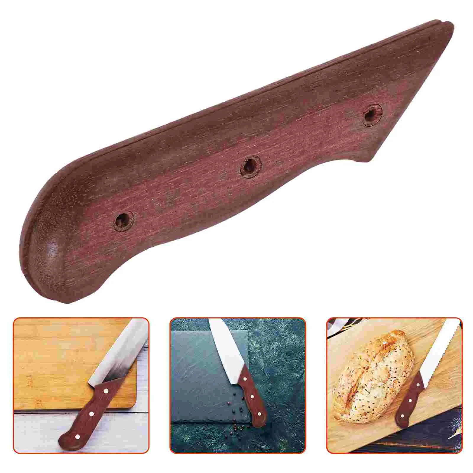 Toolholder Replacement Kit Sashimi Knife Handle Custom Handles Parts Wooden for Grip Repair Kitchen