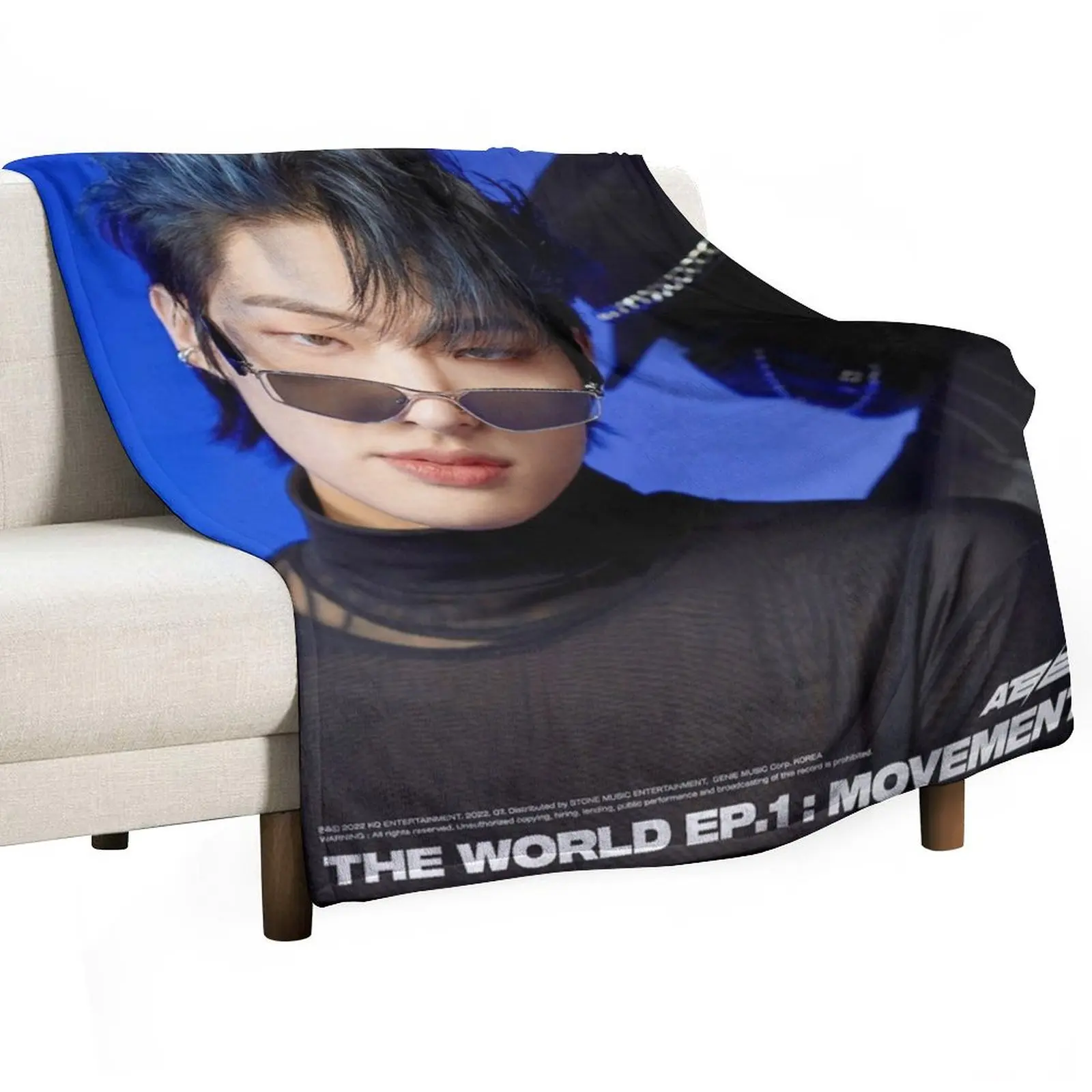 Mingi - Ateez Throw Blanket for winter Beautifuls Decorative Sofas Blankets