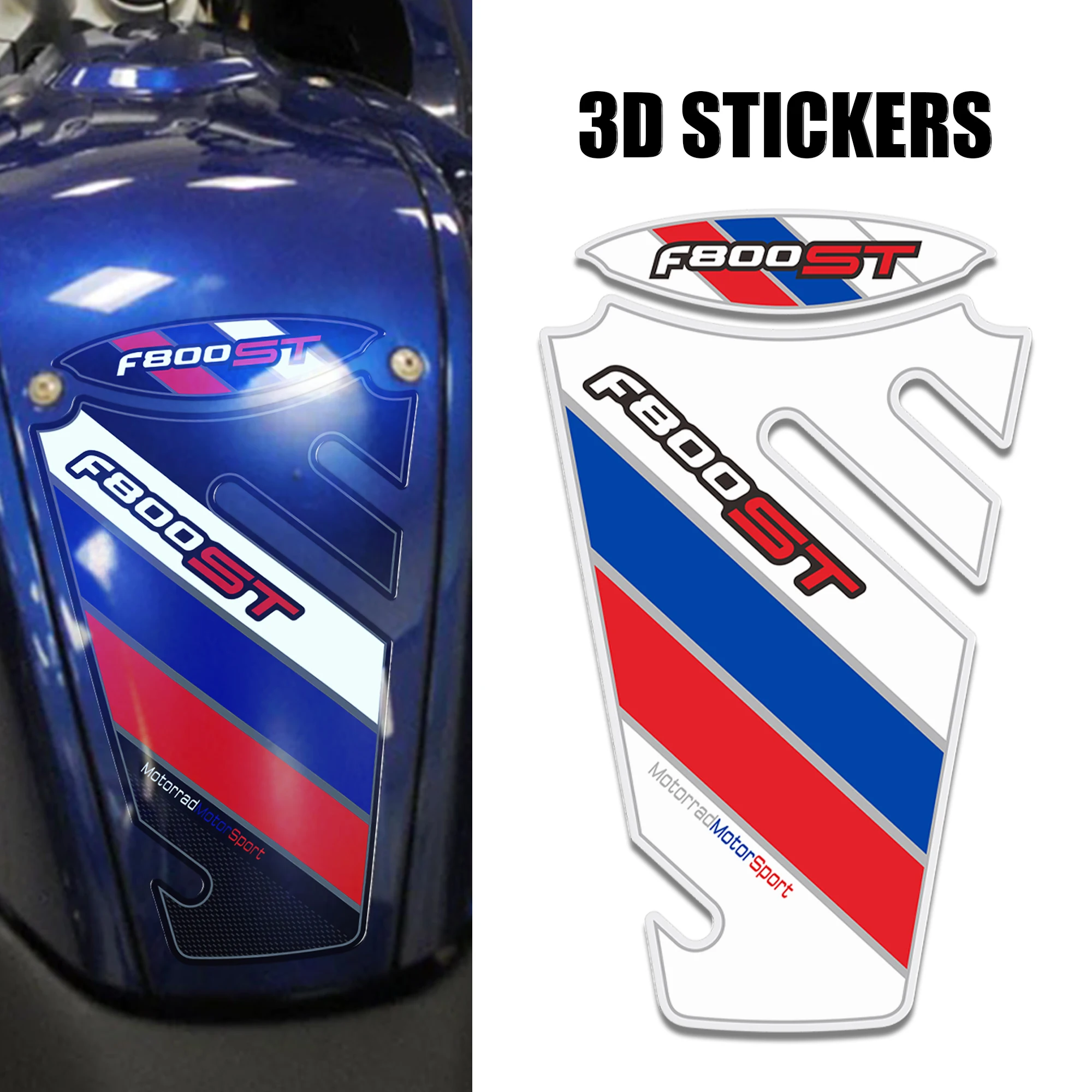 

For BMW F800ST /S Stickers Decals Protector Gas Fuel Oil Kit Knee Screen Wind Deflector Tank Pad Side Grips