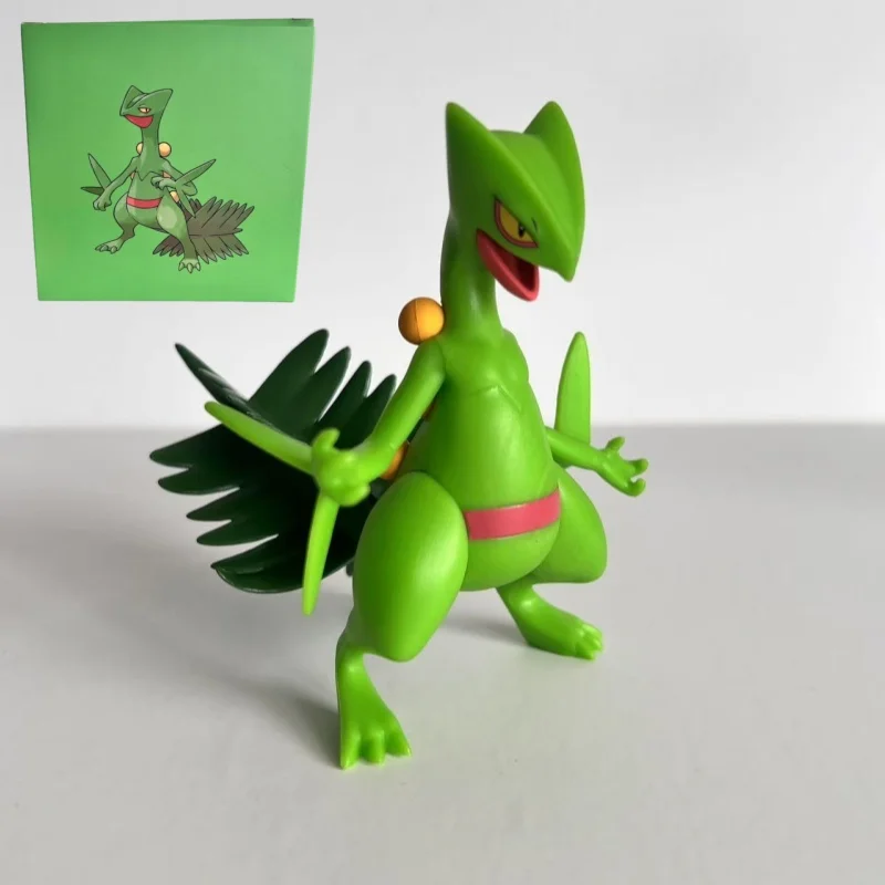 

New In Stock 9cm Sceptile Cartoon Anime Figures 1/20 Pvc Statue Model Room Decoration Collection Boys Birthday Gifts Custom Toys