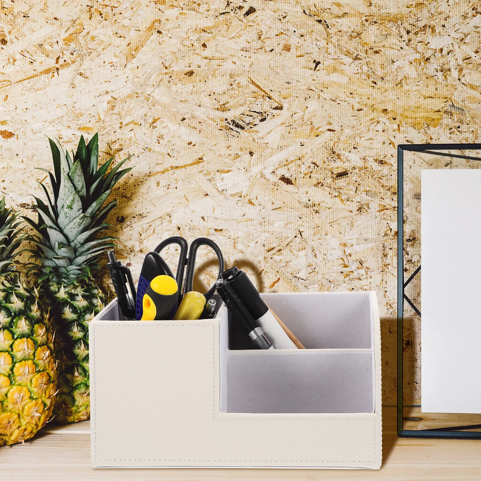 

Настольный органайзер с отделениями для офиса, школы, дома, износостойкая полка для хранения на столе, удобный держатель для учебных принадлежностей