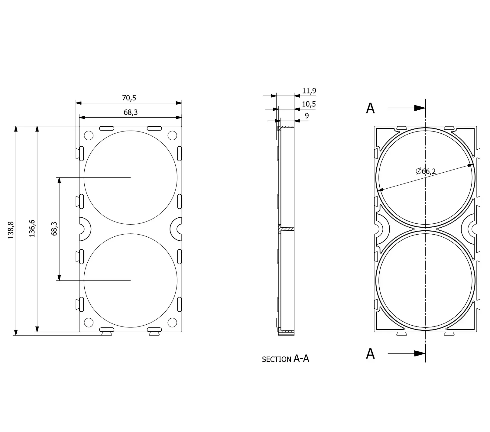 66160 Battery Holder Fixed Mount Bracket 1*2 Connection Splicable for LTO Yinlong 30AH 35AH 40AH 45AH Cells Battery Accessories