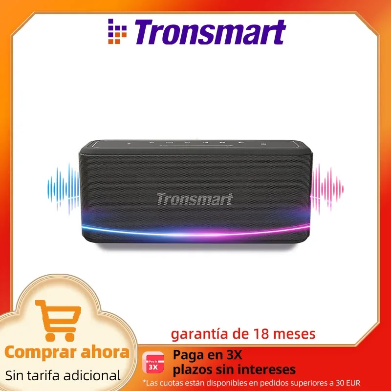 Tronsmart Mega Pro Bluetooth Speaker 60W Portable Speaker with Enhanced Bass, NFC, IPX5 Waterproof, Voice Assistant