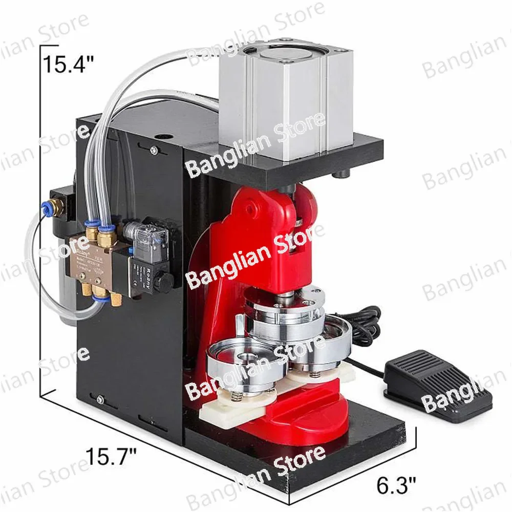 Pneumatic Button Maker Badge Maker Steel Body (Including Mold) (25/32/37/44/50/56/58/75mm Mold Diameter of Any Size)