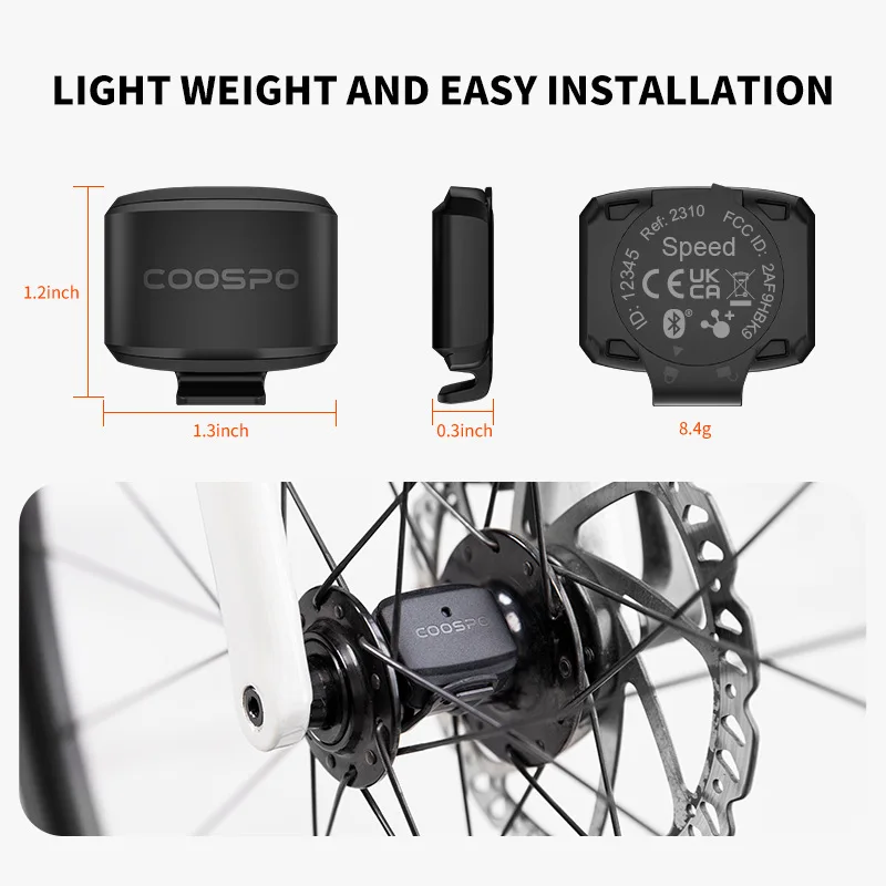 CooSpo BK9C Bicycle Cadence Sensor Bluetooth 5.0 ANT+ Cycling Bicycle Accessories For Wahoo Bike Computer