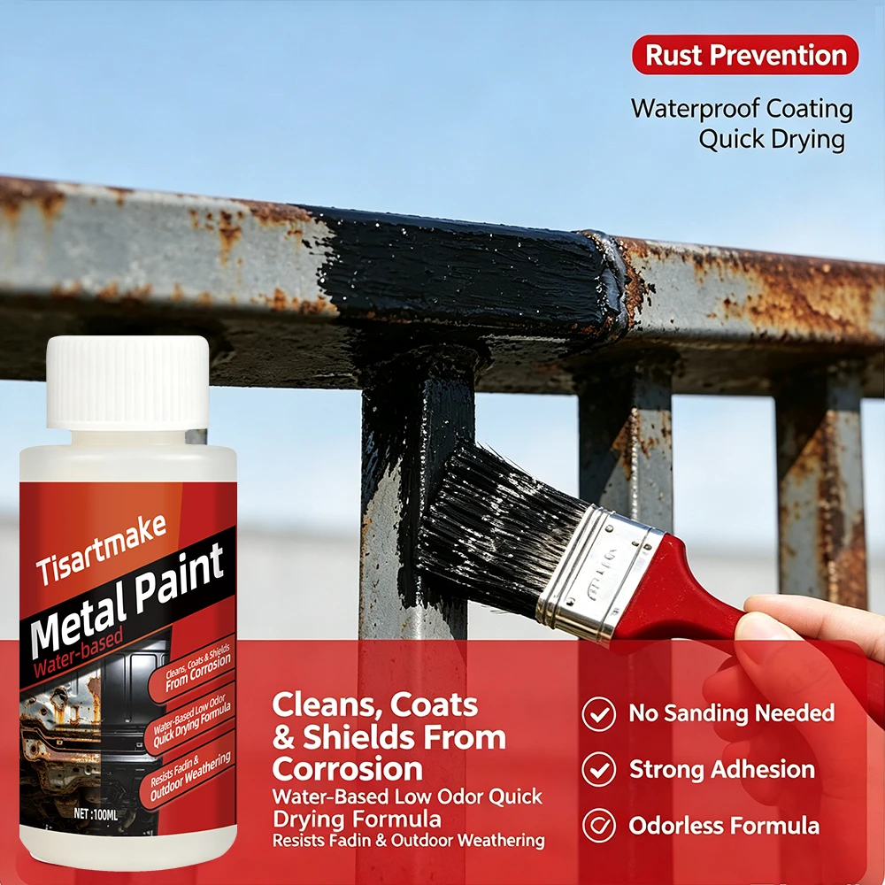 100ml Car Anti-rust Rust Remover Paste Multi Purpose Chassis Rust Converter Repair Protect Iron Metal Surfaces Maintenance Clean
