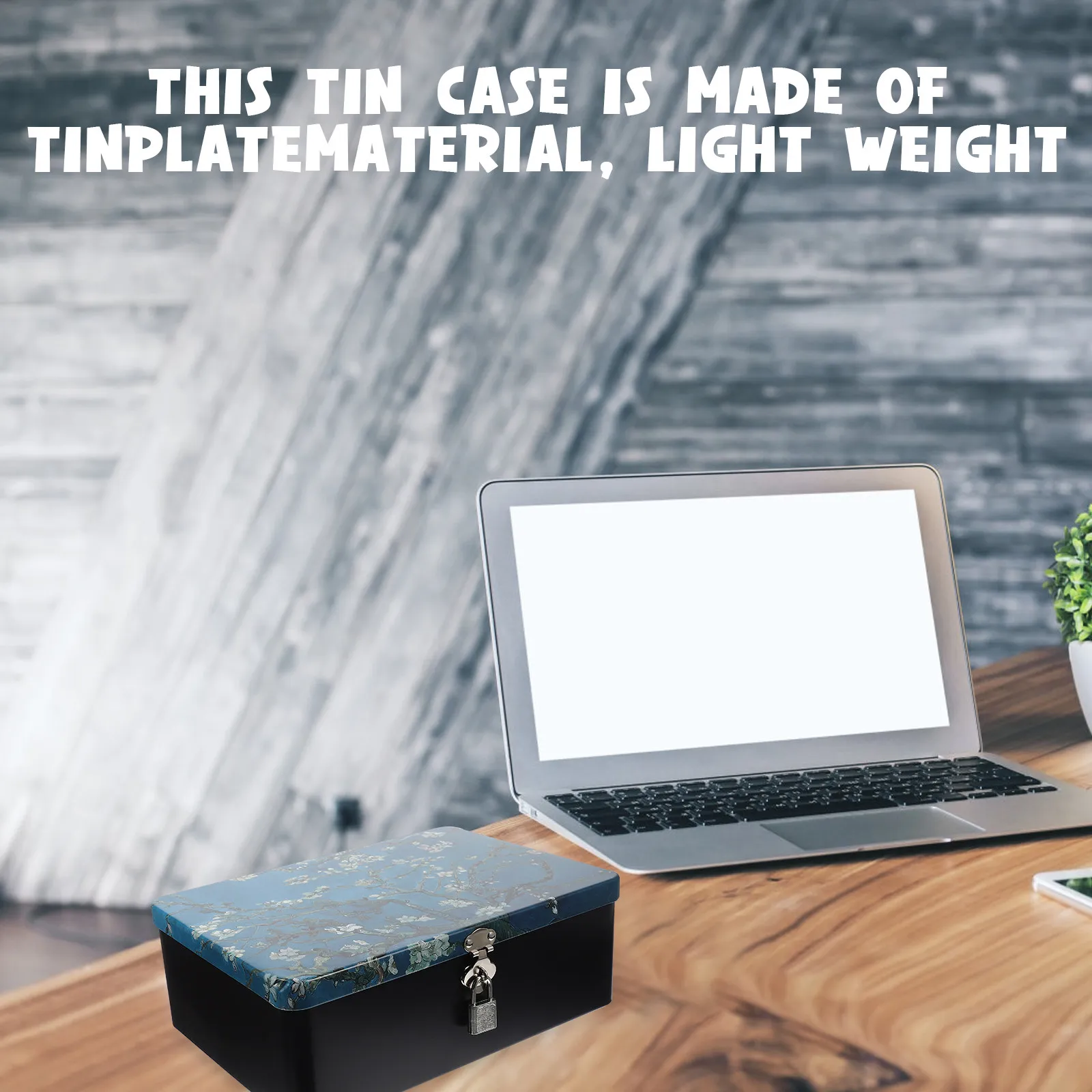 

Small Tinplate Box with Handle Vintage Tin Case for Candies Sweets Wedding Favors Gift Packaging Decorative Storage Container