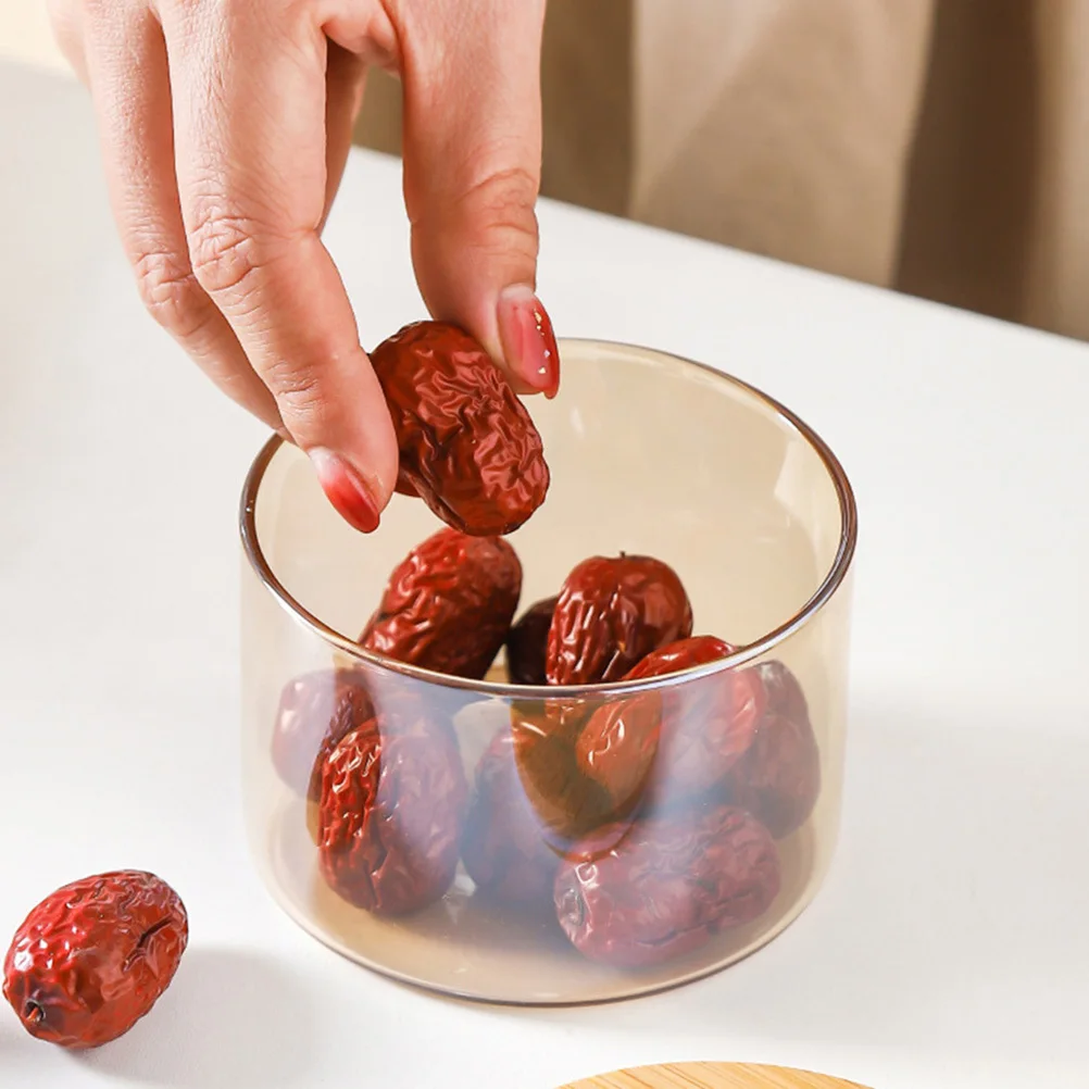 

Glass Food Storage Jar Airtight Kitchen Container For Snacks Coffee Tea Sugar Salt Candy Dried Fruit Cereals Canister Sealed Pot