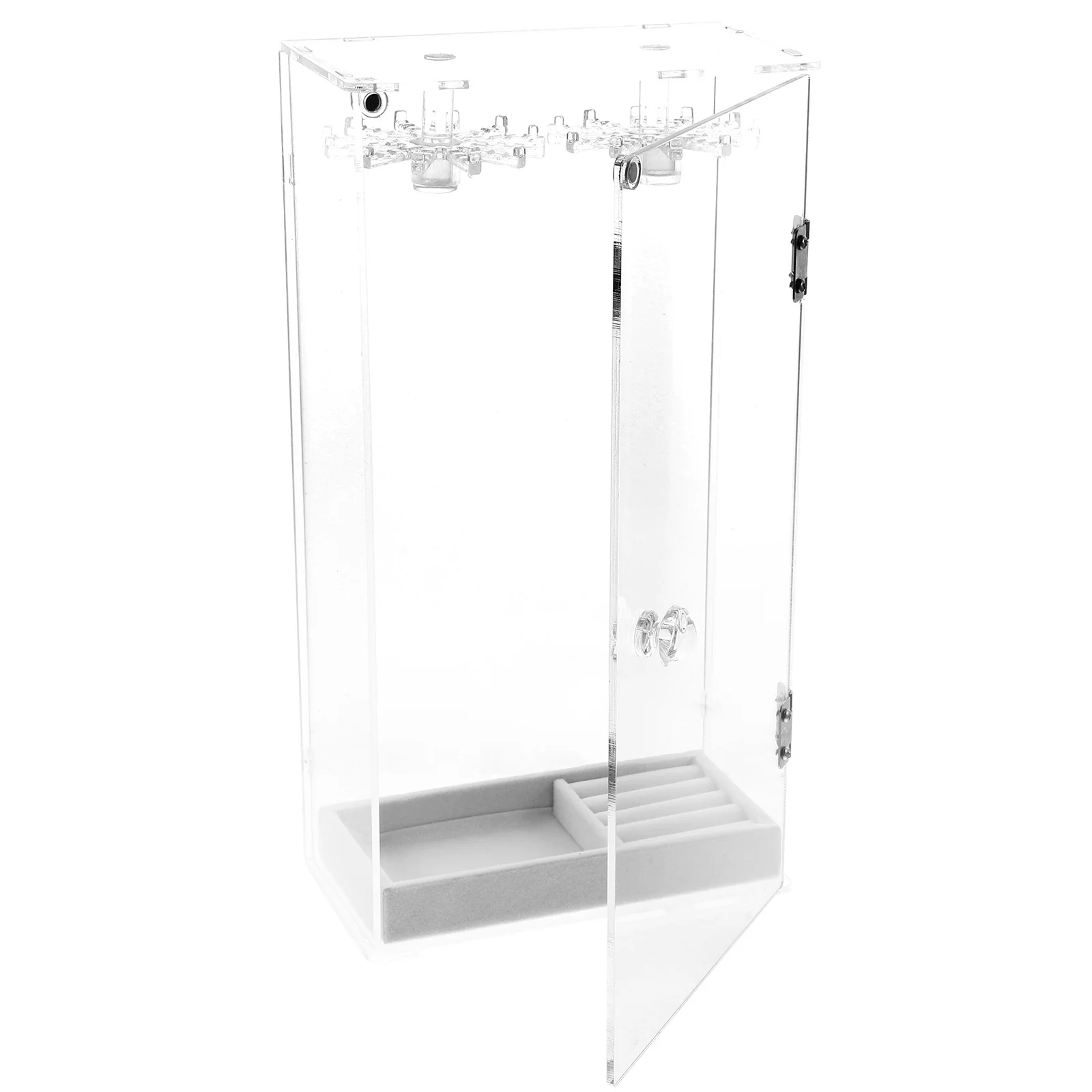 

Rotatable Acrylic Necklace Holder Transparent Jewelry Display Stand For Necklaces Earrings Bracelets Organizing Home