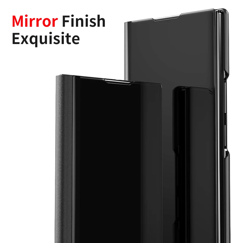 Mirror View Smart Flip Case For Samsung Galaxy S26 Ultra Plus 5G Luxury original Magnetic fundas Leather Phone Cover book shell