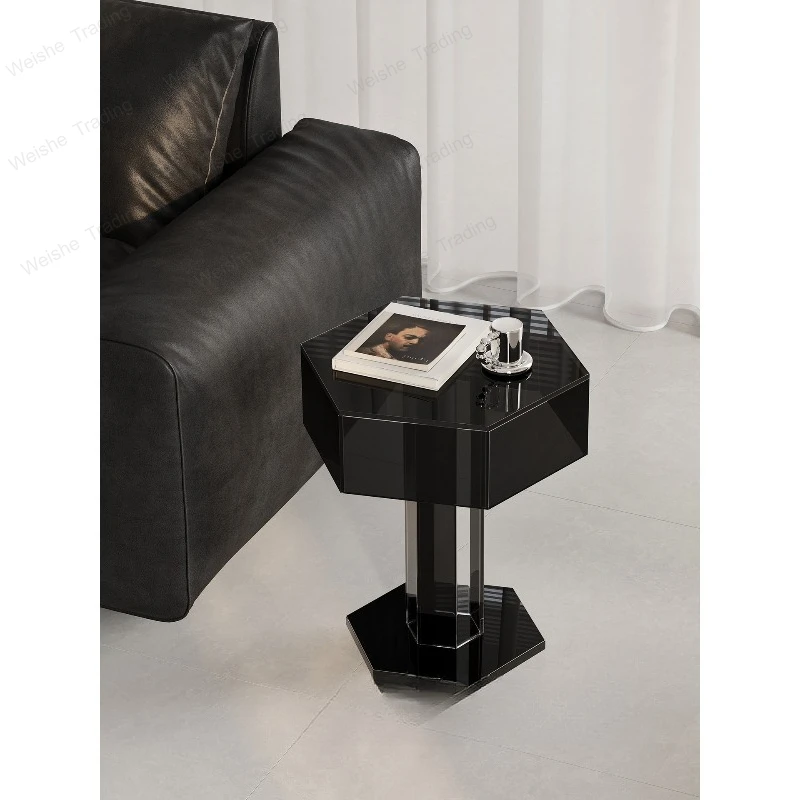 Sofa small table living room side table shelf light luxury high-end art bedside table