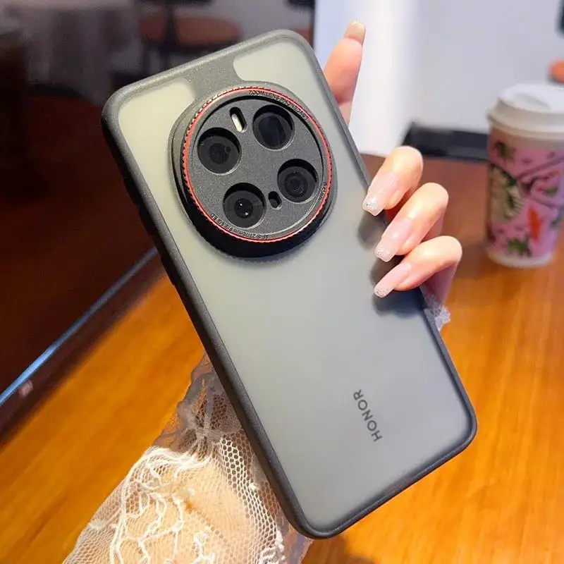 

Для Huawei Honor Magic7 Pro Чехол с рамкой из ТПУ Чехол с 3D интегрированной кнопкой Honor Magic7 Камера Len Защита Honor Magic7 RSR