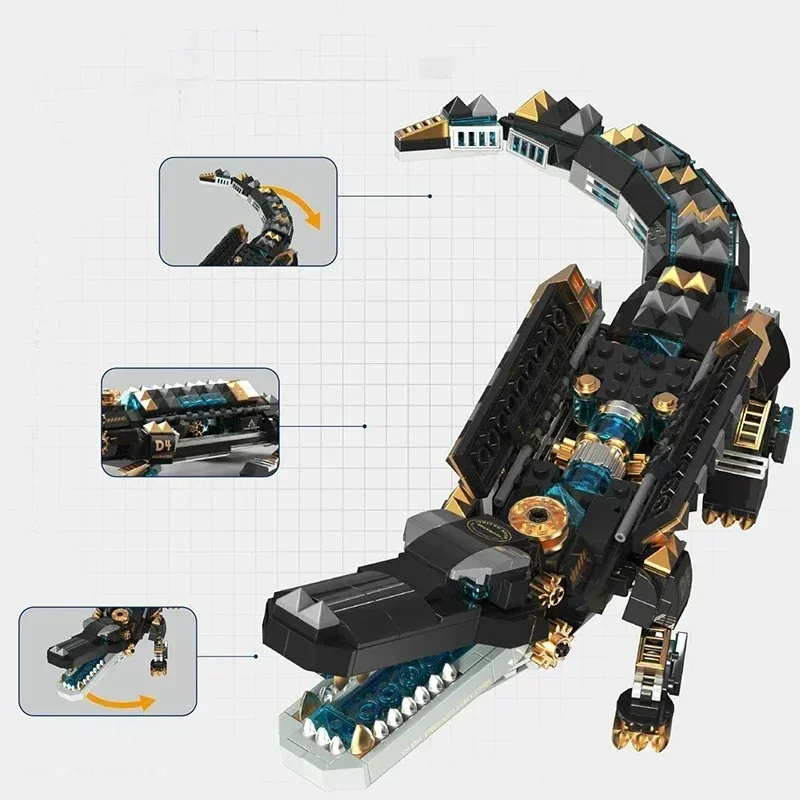 Creatieve Simulatie Diermodel Serie Mechanische Papegaai Desktop Decoratie Bouwstenen Bakstenen Technische STEM Speelgoed Geschenken