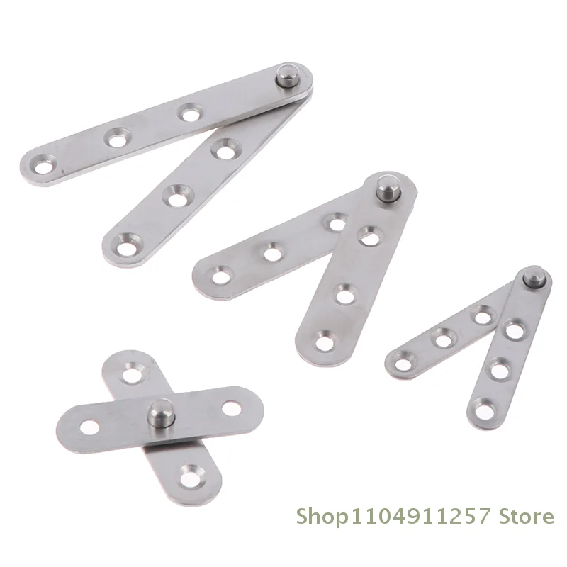 1 Pc Rotating Hinge(With Screws) Stainless Steel Concealed 360 Degree Revolving Door Pivot Hinge Brushed