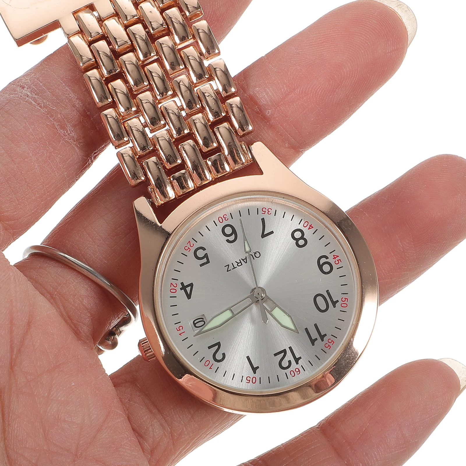 

Digital Display Chest For Nurses Led Nurse Pocket Watch Hospital Accessory Durable Alloy Hanging Doctor Watch