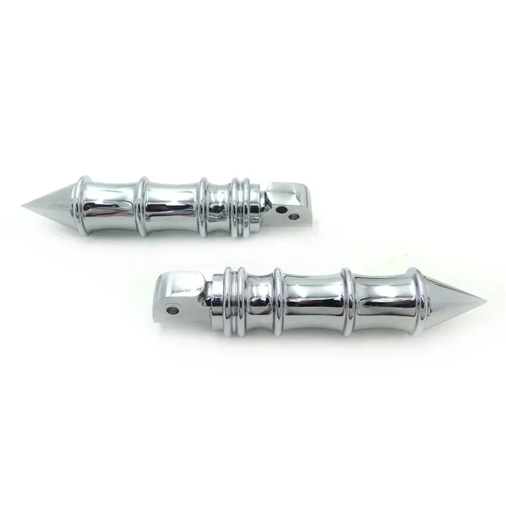 

Motorcycle Rear Spike Bamboo Footpegs for Yamaha 1999-2009 V-Star 1100,1998-2015 V-Star 650,1999-2014 Road Star 1600/1700