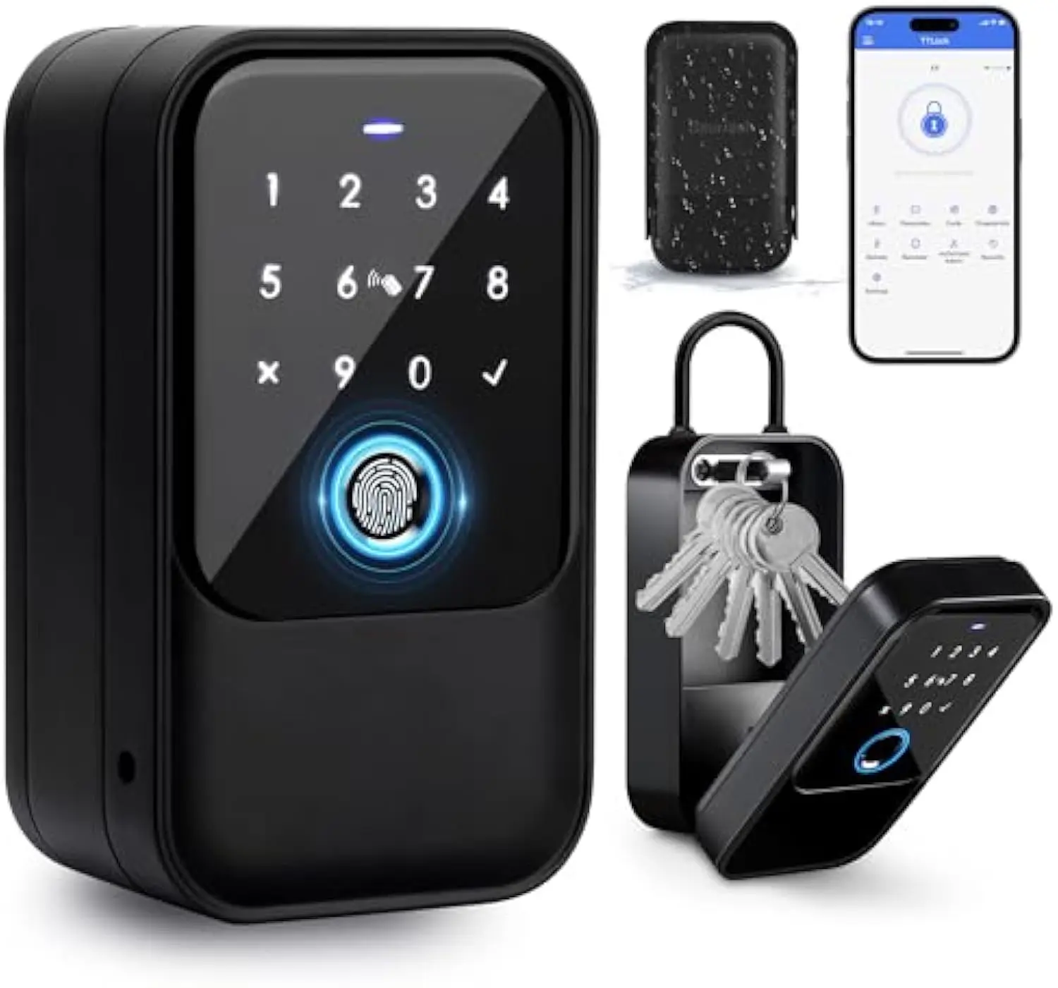 TTlock Smartkey Lock Box Home Key Wireless Smartlock Box Electronic Key Box App Digital Code Bluetooth Key Safe Padlock for Host