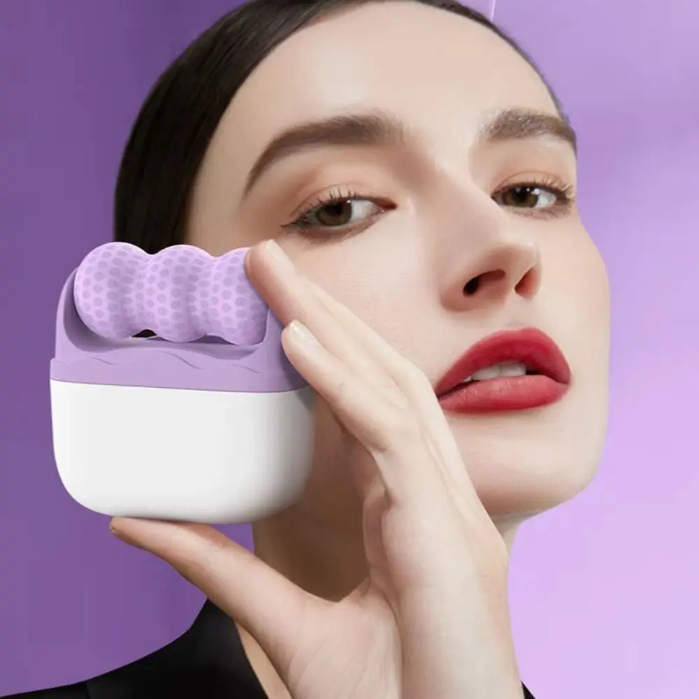 

2 в 1 массажный ролик для лица Портативный W и V Ice Shaping Ice Facial Roller W и V Двуглавый ледяной ролик для лица, глаз, тела