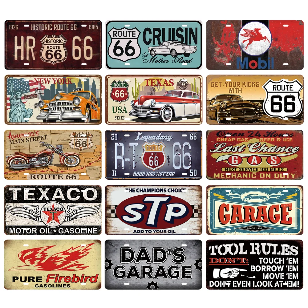 Vintage Retro Motoröl Gas Rundes Metallschild Rustikale Deko Wandkunst Poster Lustiges Eisenbild für Zuhause Bar Pub Café Garage