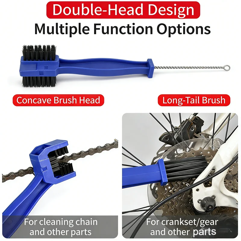 Portable Bicycle Chain Cleaner Motorcycle Road Bike Chain Clean Brush Bicycle Clean Tool Kit Cycling Chain Cleaner Maintenance