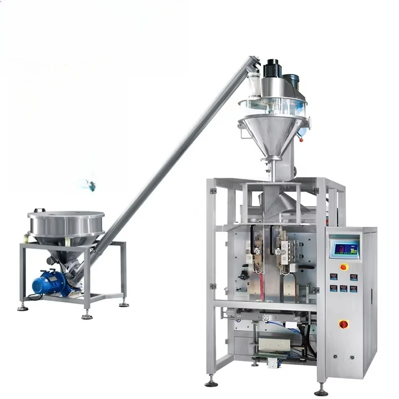 Stand up Quad Seal Bag Coffee Powder Packing Machine with Valve Applicator
