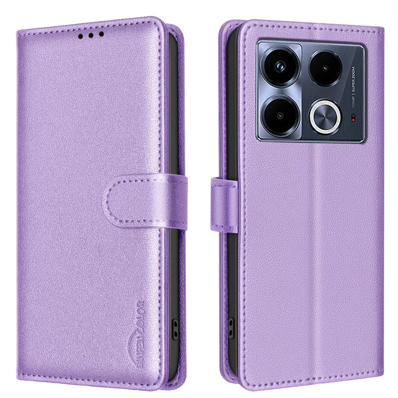 Wallet Flip Anti-theft Case For Infinix Note 40 Pro+ Plus 5G Note40 4G 40 Pro Leather Phone Cover RFID Blocking Protective Bags