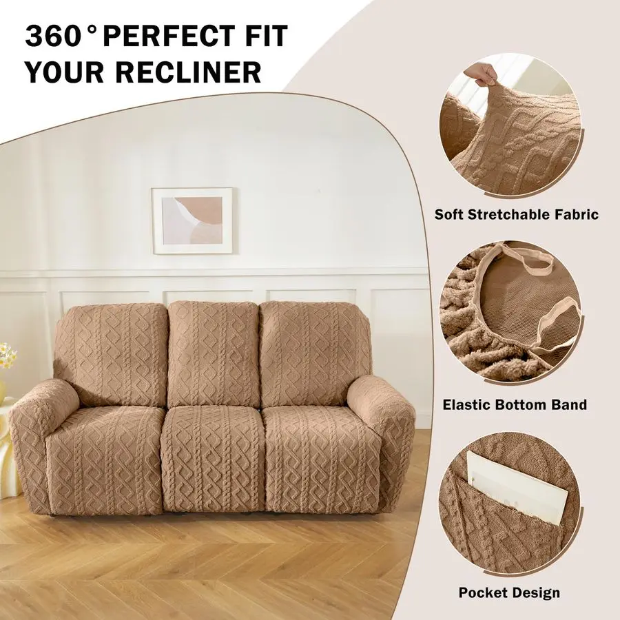 8 قطع هندسية الجاكار أفخم كرسي أريكة يغطي لينة غامض رقيق 3 مقاعد غطاء أريكة المضادة للانزلاق أريكة الغلاف الأثاث P #4