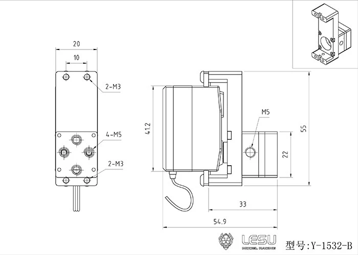 RC 1/14 Technisches Umleitungsventil für Tamiya Hydraulikbagger Lader Muldenkipper für VOLVO MAN Kipper DIY-Teile – Detail 5