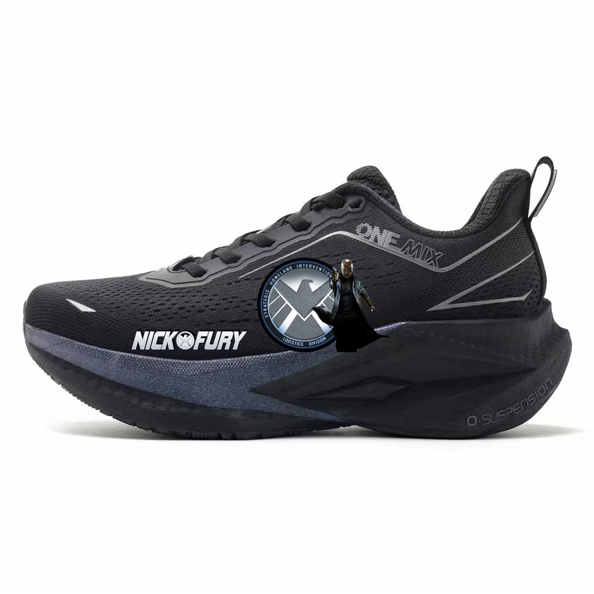 ONEMIX Marvel NickFury Air Cushion Sports Shoes Men High Quality Outdoor Running Shoes Soft Soled Athletic Custom Sneakers