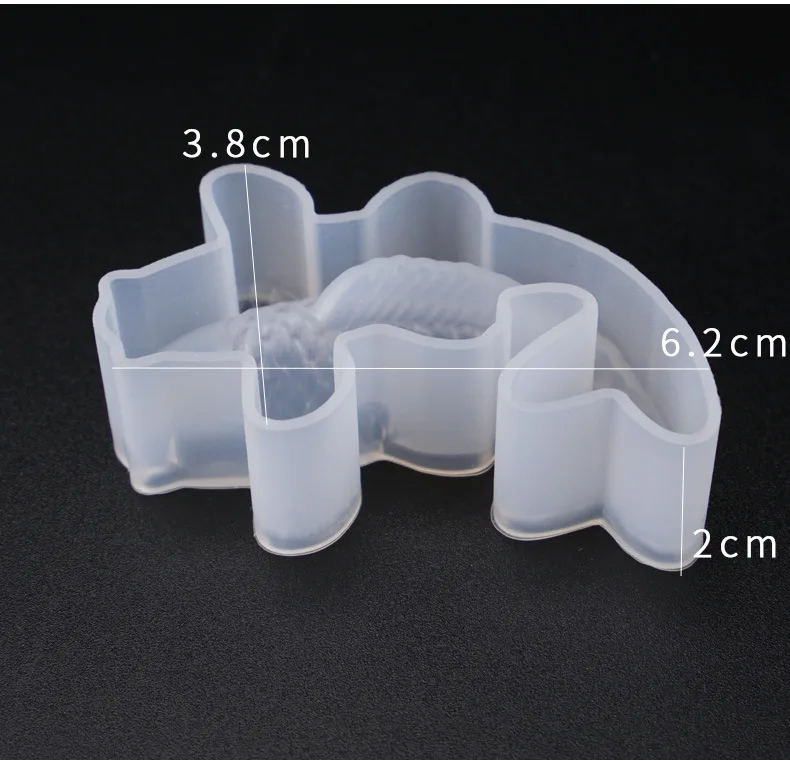 3D Crap Fish Silicone Mold DIY Tool Jewelry Making Resin Silicone Mould Casting Mold Cake decoration sugar flipping