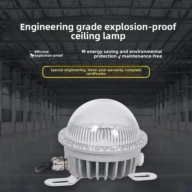 DurableExplosion Proof LED 30W Explosion Proof Industrial Warehouse Chemical Room Gas Station Special Circular Ceiling Light