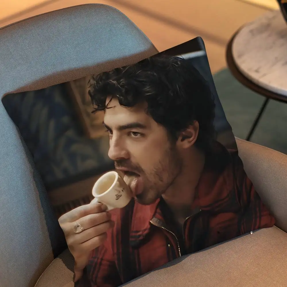 DNCE Joe Jonas Live Pillow Case Square Double-Sided Printing Short Plush Sofa Cushion Cover Bedroom Bedside Pillow 2