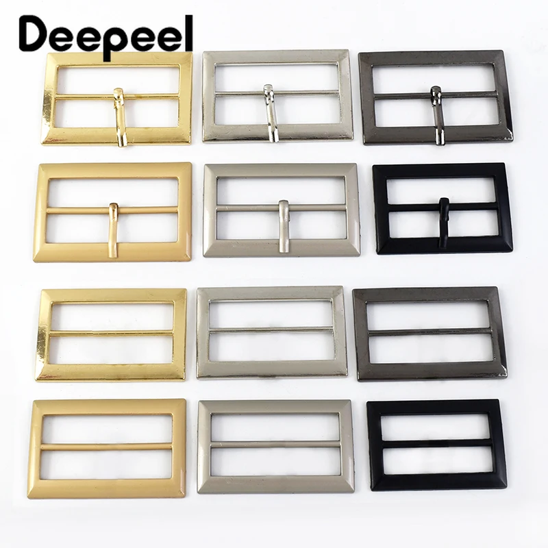 10Pcs Deepeel 20-50mm Metal Pin Buckles Belt Buckle Tri-Glide Adjustable Clasp Webbing Bag Strap Slider Clothes Sewing Accessory