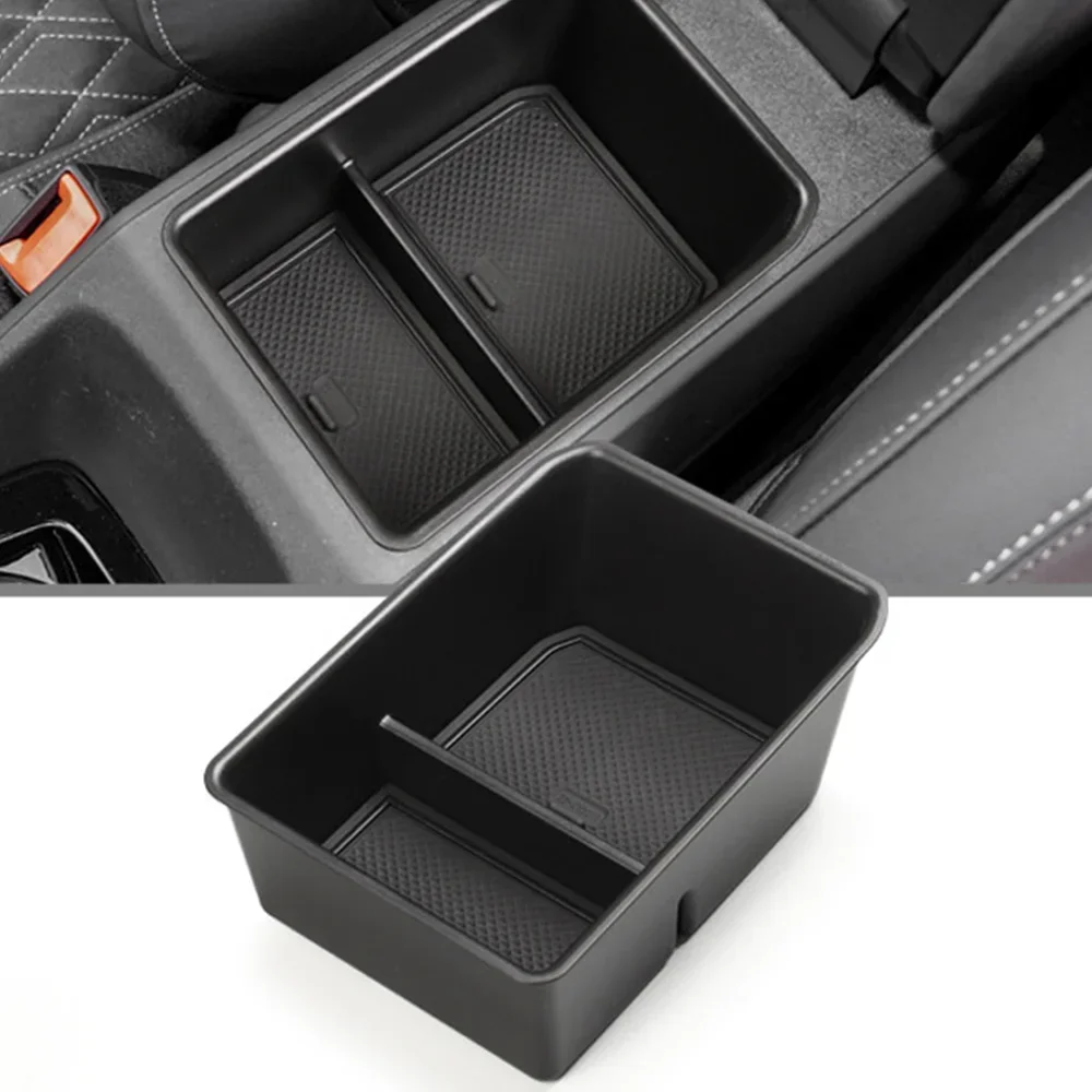 Car Armrest Box Storage Box for Audi Q4 E Etron 2022 2023 2024 Central Console Tray Holder Container Organizer Accessories