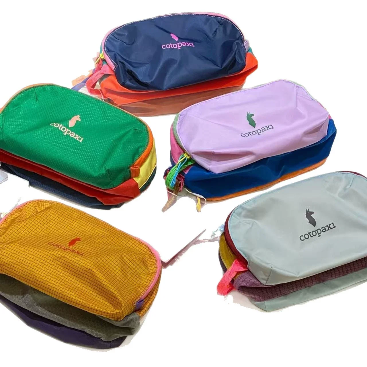2026 Dopamine Color Block Waterproof Large Capacity Ultra Light Toiletry Bag Cosmetic Pouch Portable Travel Wash Organizer For H