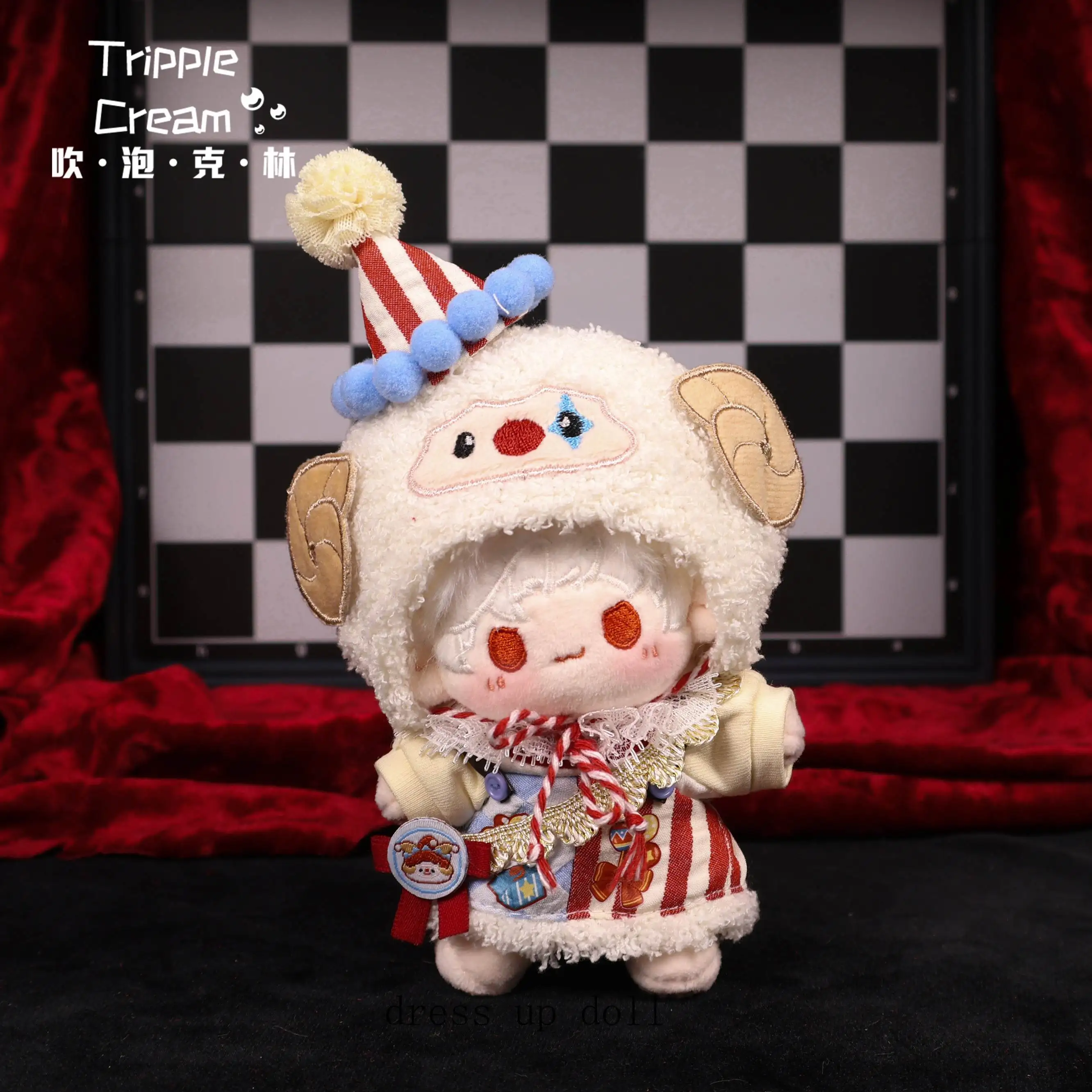 Original artesanal bonito sem atributo roupas para 10cm boneca cosplay roupas vestir-se pelúcia corpo plushie brinquedos