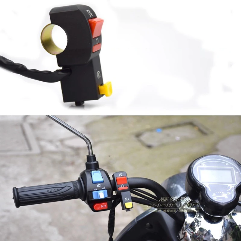 

1pc Electric Start Stop On Off Button Switch Universal for Motorcycle Dirt Bike, ATV & Quad Bike Fits 7/8" Handlebars Switches