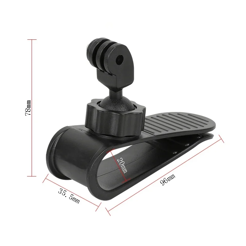 Car Sun Visor Clip Mount Quick Release Clip Mount For GoPro Hero 13 12 11 10 9 8 SJCAM Insta 360 X5 X4 DJI Action 6 5 4 Cameras