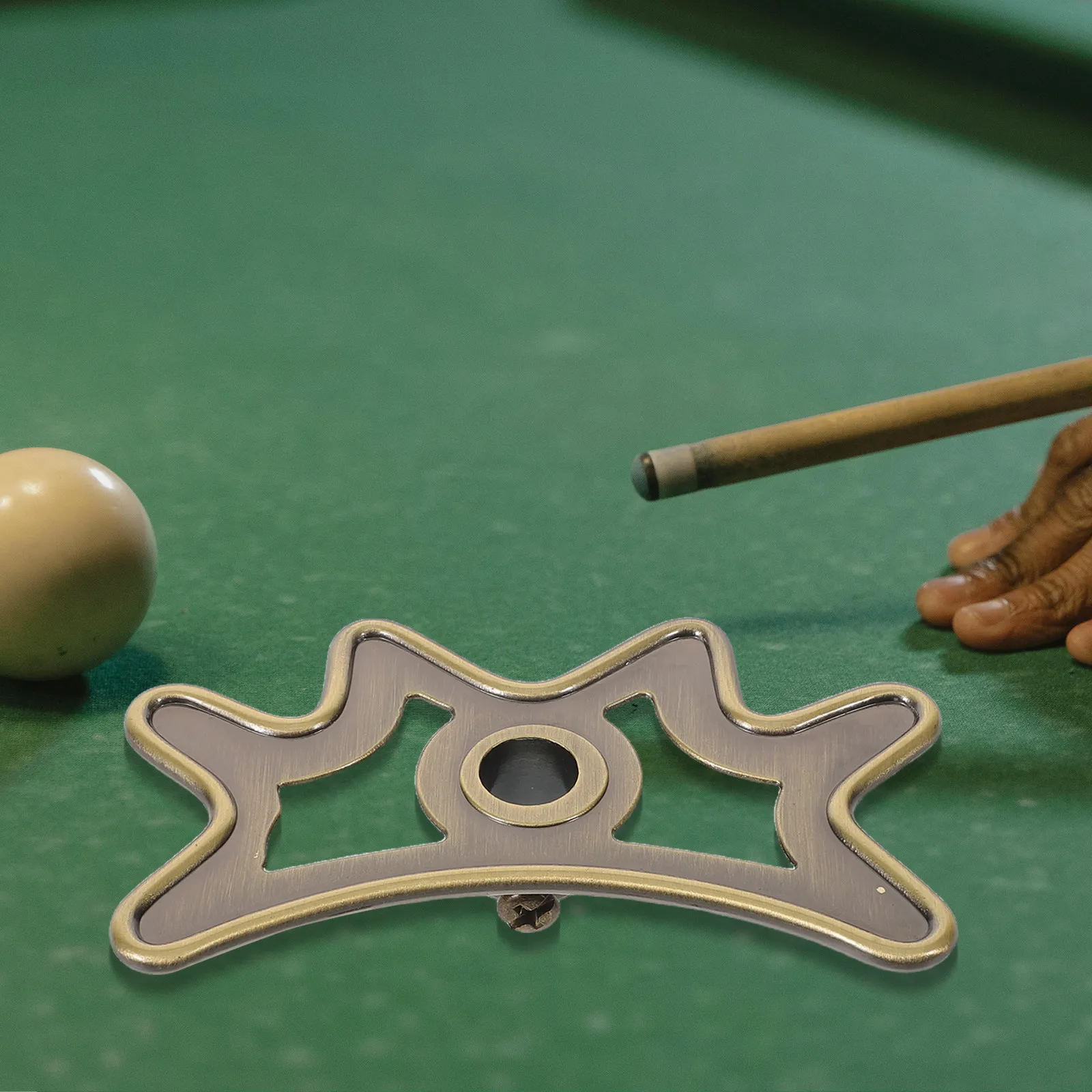 

Portable Metal Billiard Bridge Head Ergonomic Precision Cue Rest for Pool Table Competition Home Practice Portable Pool Cue