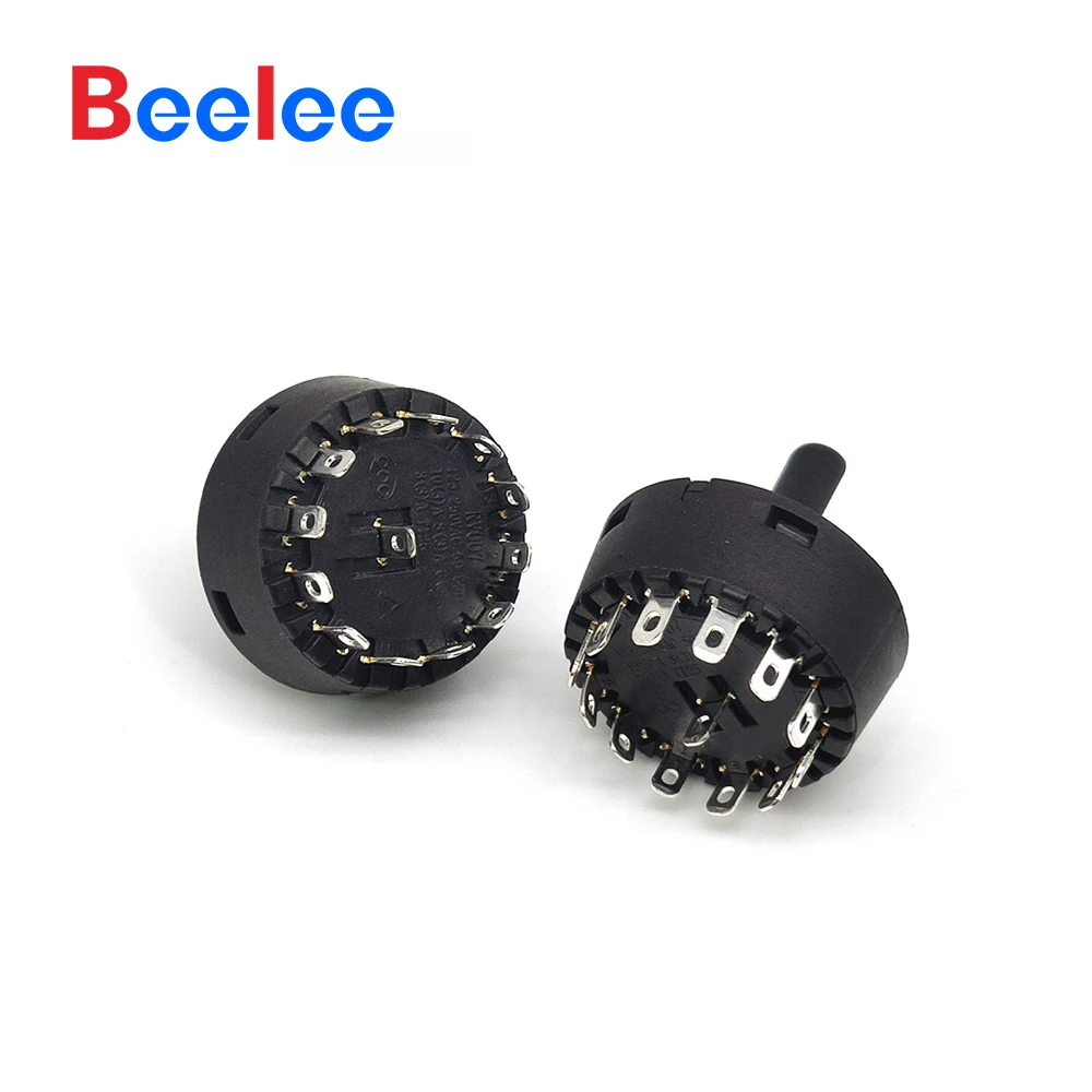 

50 шт. BL-XZ-GH.RV06.02MAAHG1 Beelee 3A 250 В переменного тока круглые поворотные переключатели 3-позиционный поворотный переключатель для выбора блендера