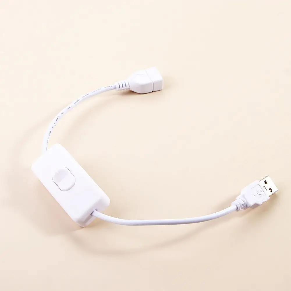 

USB Fan Durable Copper Material USB Lamp 28cm Power Supply USB Cable with Switch USB Extension Cord Male to Female USB Adapter