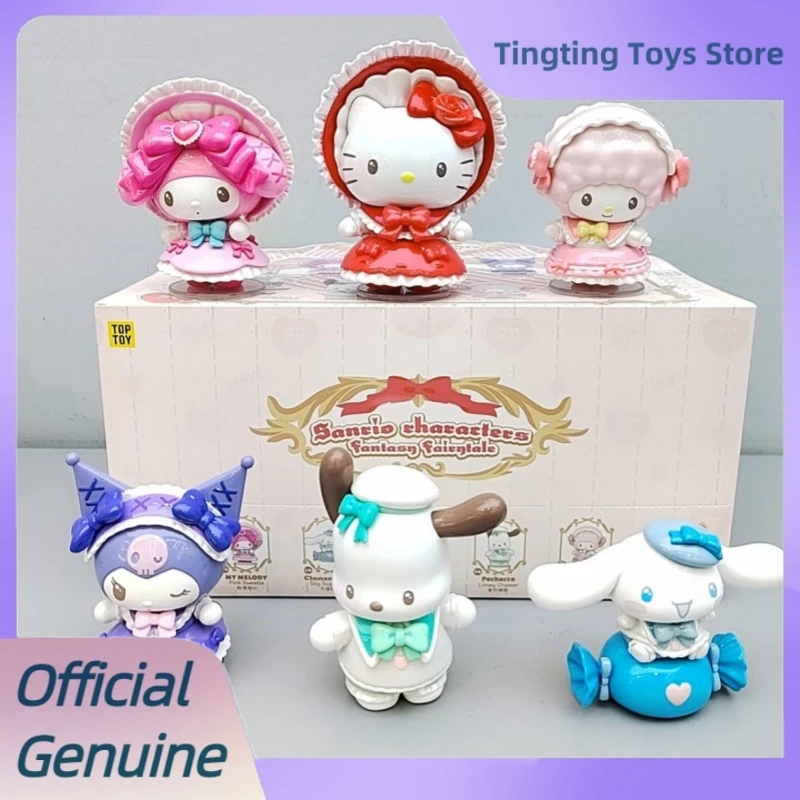

Подлинная Sanrio Fantasy Fairytale Series слепая коробка Kuromi Melody аниме фигурка милые украшения модель игрушки Mystery Box фигурка подарки