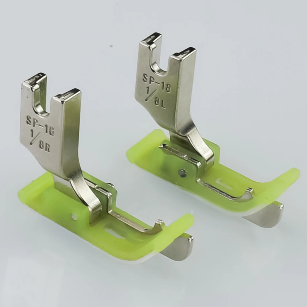 SP-18 Left and Right Side Stop Plastic Presser Foot Flat Plastic Presser Foot with Knife Open Thread Tangent Presser Foot