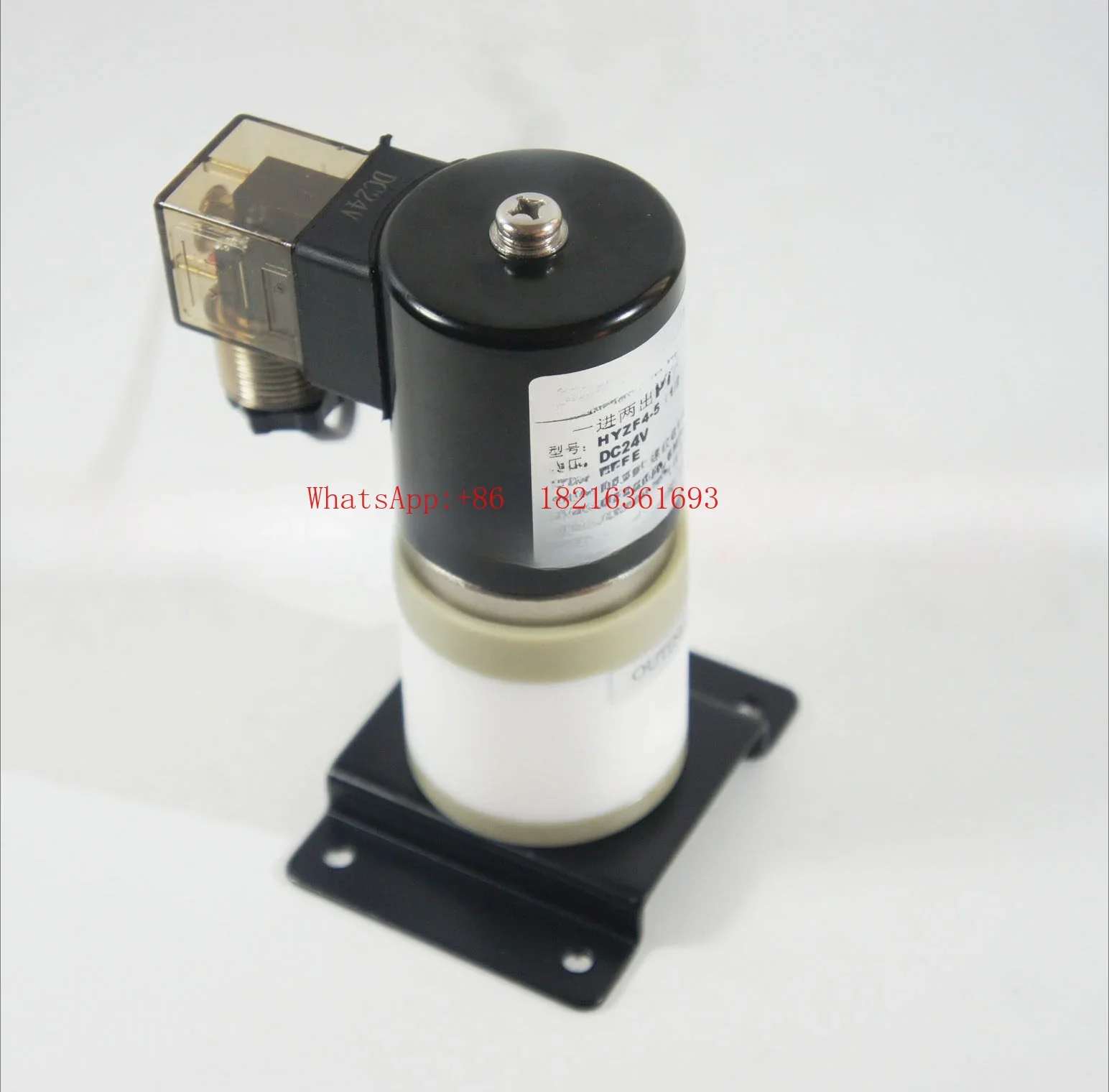 Limited Offer One In And Two Out Corrosion-resistant Solenoid Valve HYZF4-06 (1/2) -02 Two-way PTFE Solenoid Valve