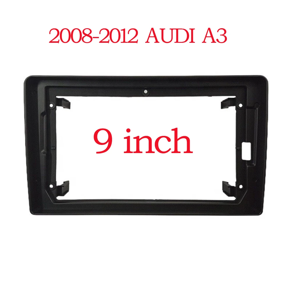 9 inch 2 Din Car radio Installation Fascias Panel For Audi A3 2008-2012 with Canbus box Power Cable Dash Fit Dash Trim Kit Frame